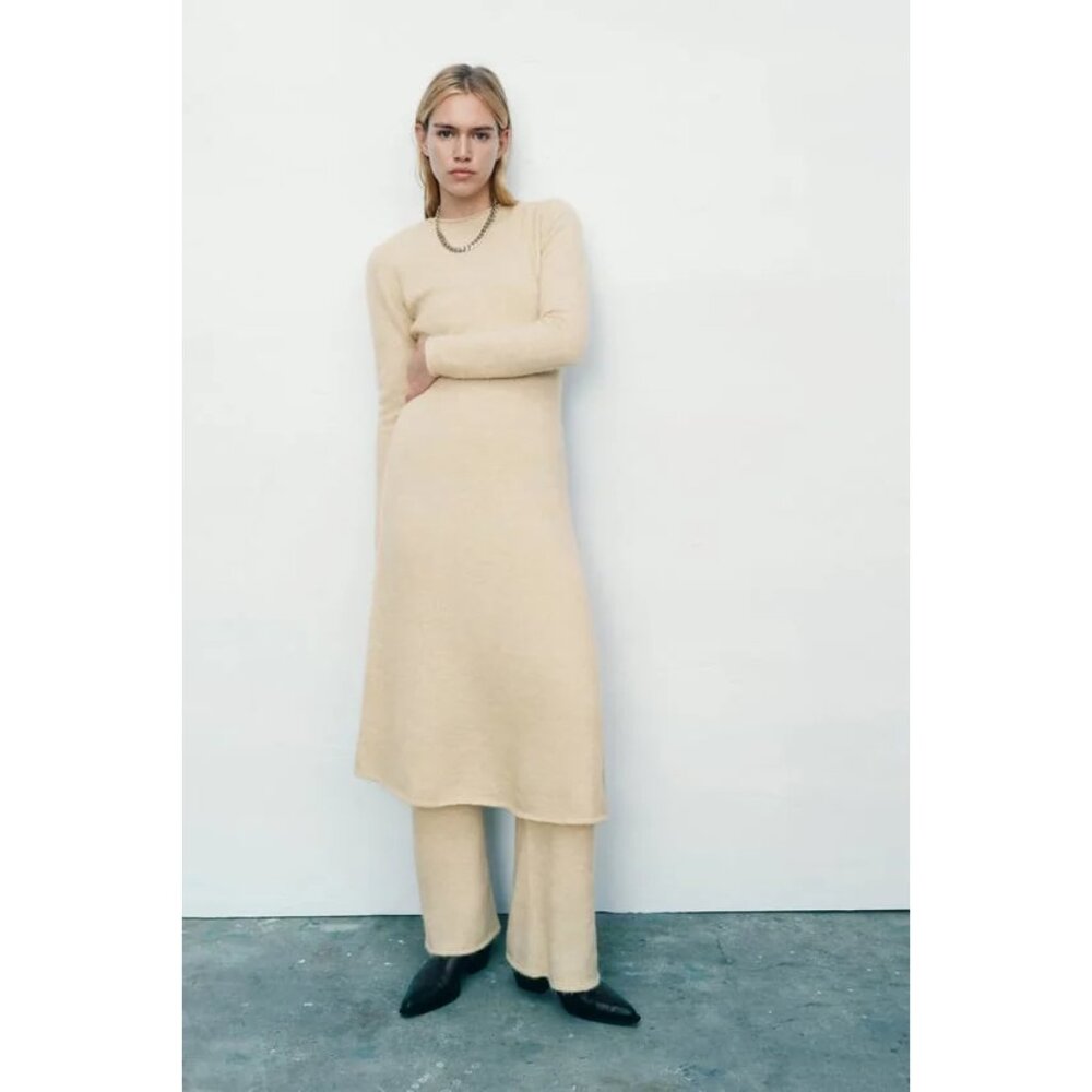 NWT Zara Alpaca and Wool Blend Knit Dress